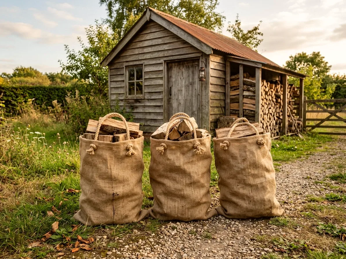 Дрова в мешках 30 л — фото партии